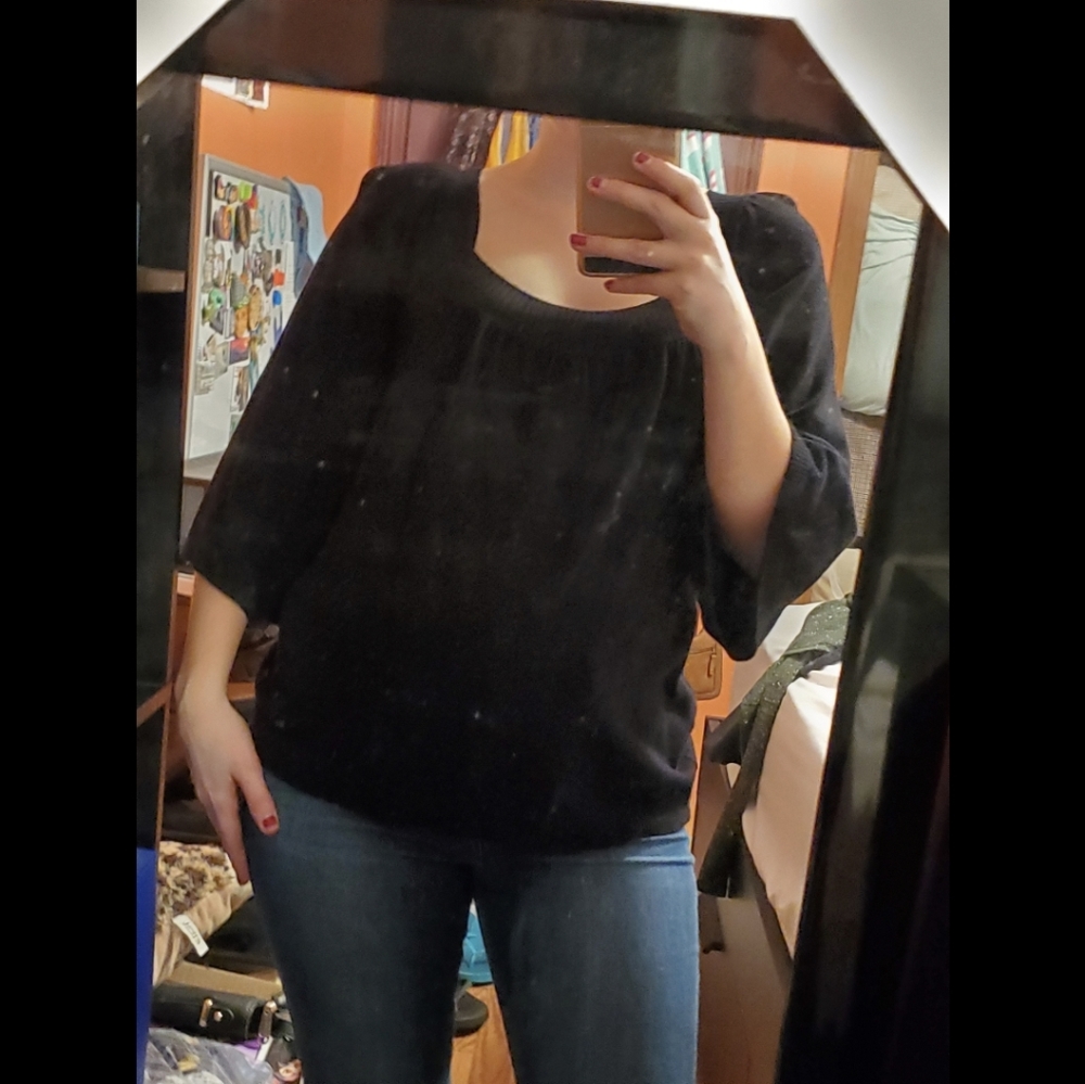 AB Studio black blouse